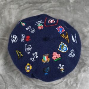 Rugby World Cup 2023 Beret Hat France Wool Blend Embroidered Official Merchandis